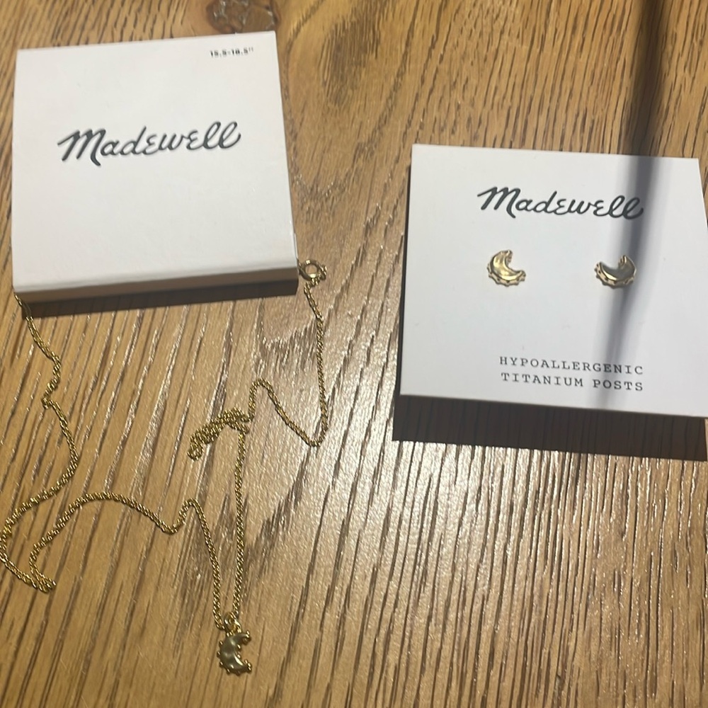 Madewell earrings and necklace - Picture 2 of 6